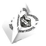 Fluturas Star Wars Original Stormtrooper logo alb, No2 100 microni