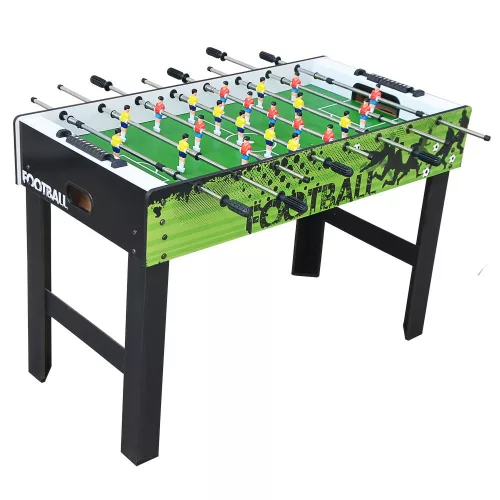 Masa de fotbal Green Football, dimensiune de 4', cu bare normale, pentru copii