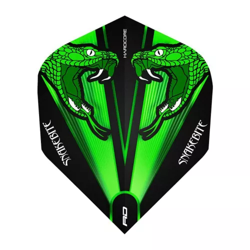 Fluturas darts RedDragon Hardcore Peter Wright Snakebite verde