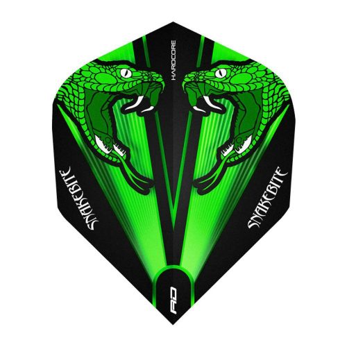 Fluturas darts RedDragon Hardcore Peter Wright Snakebite verde