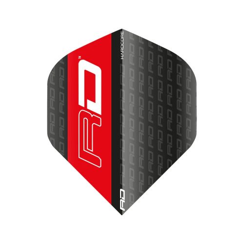 Fluturas Darts Red Dragon Hardcore XT Negru-rosu, 100 microni