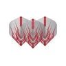 Fluturas Darts Red Dragon Hardcore Mohawk rosu, 100 microni