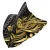 Fluturas Red Dragon Freestyle Hardcore Jonny Clayton negru-auriu, extra gros 100 microni