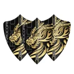 Fluturas Red Dragon Freestyle Hardcore Jonny Clayton negru-auriu, extra gros 100 microni