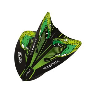 Fluturas Darts Red Dragon Freestyle Peter Wright Snakebite verde, 100 microni