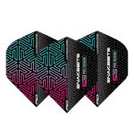 Fluturas Red Dragon Hardcore Premium Snakebite negru-curcubeu, extra gros 100 microni