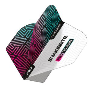 Fluturas Red Dragon Hardcore Premium Snakebite alb-curcubeu, extra gros 100 microni