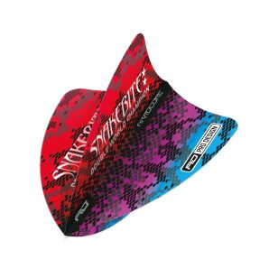 Fluturas Darts Red Dragon Freestyle Peter Wright Snakebite Multi Snakeskin, 100 microni