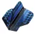 Fluturas Darts Red Dragon Delta Hardcore Premium, albastru, 100 microni
