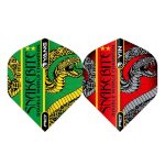 Fluturas Darts Red Dragon Yin Yang Peter Wright, rosu-verde, 100 microni