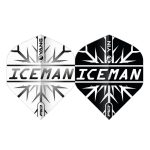 Fluturas Darts Red Dragon Yin Yang Gerwyn Price, alb-negru, 100 microni