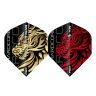 Fluturas Darts Red Dragon Yin Yang Jonny Clayton, rosu-auriu, 100 microni