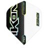 Fluturas darts Red Dragon Ikon negru si alb No2, 100 microni