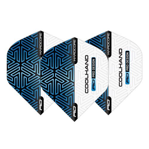 Fluturas Darts Red Dragon Hardcore Premium Luke Humphries, albastru-alb, 100 microni