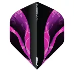 Fluturas darts Red Dragon Hardcore Premium Tyrian No2, negru-violet