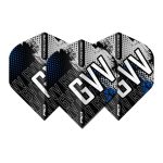 Fluturas darts Red Dragon Hardcore Premium Gian Van Veen No2, albastru