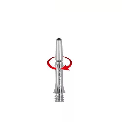 Tija darts Cosmo Fit, super usoara din aluminiu, rotativa, 13 mm