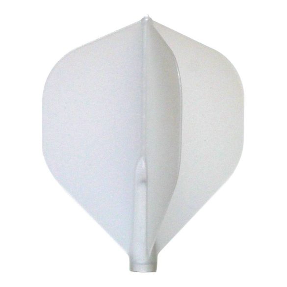 Fluturas darts Cosmo Fit Flight Standard, transparent alb, 6 buc