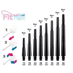 Tija darts Cosmo Fit, rotativ, negru, 28 mm