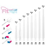Tija darts Cosmo Fit standard, rotativ, alb, 24mm