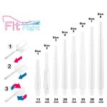Tija darts Cosmo Fit standard, rotativ, alb, 35mm
