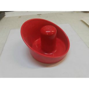 Paleta Taifun, rosu, 10cm, cu protectie pentru mana