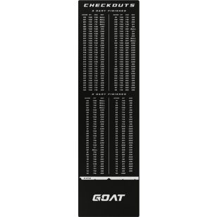 Covor darts GOAT, negru, cu checkout