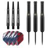 Set sageti darts steel GOAT Homerun negru, 15g, alama