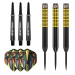 Set sageti darts steel GOAT Athlete Yellow, 12g, alama
