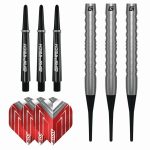 Set sageti darts soft GOAT Podium Silver, 18g, 80% tungsten