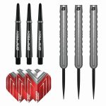 Set sageti darts steel GOAT Podium Silver, 24g, 80% tungsten