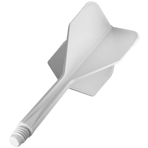 Fluturas si tija darts GOAT A1R alb, fluturas no6 si tija scurta