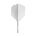 Fluturas si tija darts GOAT A1R alb, fluturas no6 si tija scurta