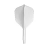 Fluturas si tija darts GOAT A1R alb, fluturas no6 si tija medie