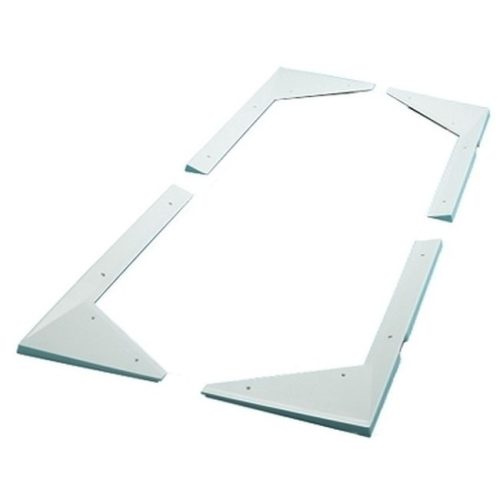 Set colturi de teren Garlando pentru mese de fotbal cu portar rotativ, inaltime 2 cm