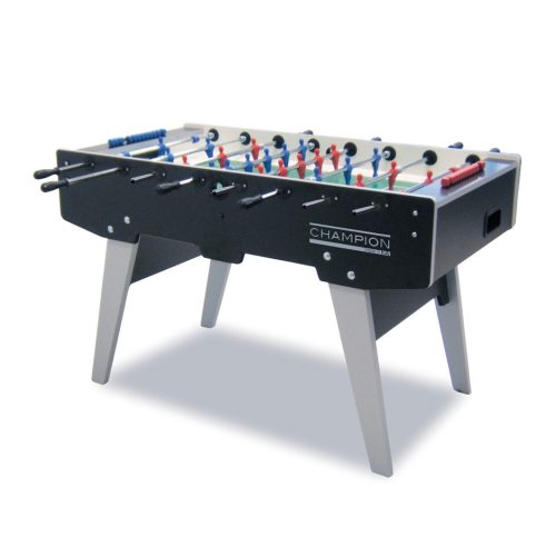 Foosball Garlando Champion, cu tije clasice, piciore pliabile, portarul nu poate fi rotit