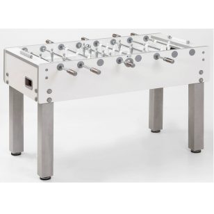 Masa de fotbal Garlando G-500 alb, 5', tije telescopice