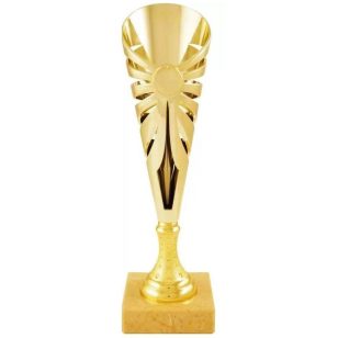   Trofeu darts, model sport 2, pe picior de marmura, auriu, 34.5cm