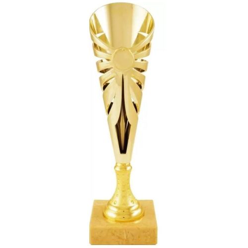 Trofeu darts, model sport 2, pe picior de marmura, auriu, 34.5cm