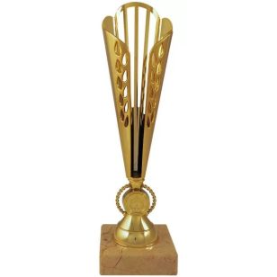 Trofeu darts, model sport, pe picior de marmura, auriu, 35cm