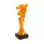 Trofeu pe picior de marmura, cupru, 18cm