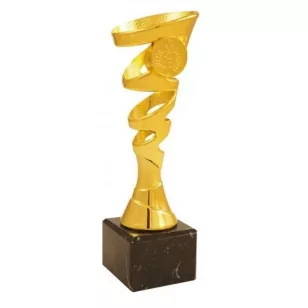 Trofeu pe picior de marmura, auriu, 20cm
