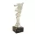 Trofeu darts pe picior de marmura, argintiu, 19cm
