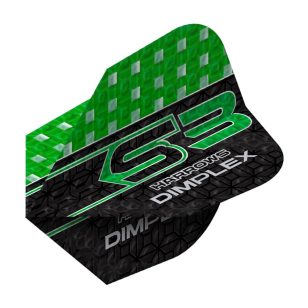 Fluturas darts Harrows Dimplex S3, standard No6, 100 microni, verde