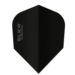 Fluturasi darts Harrows Silika Solid, negru, standard No6 100 microni