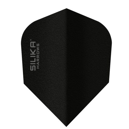 Fluturasi darts Harrows Silika Solid, negru, standard No6 100 microni