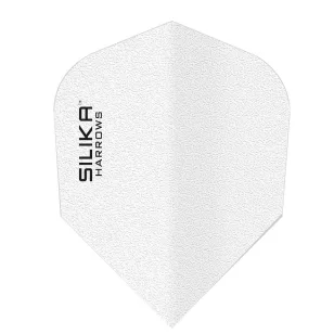 Fluturasi darts Harrows Silika Solid, alb, standard No6 100 microni