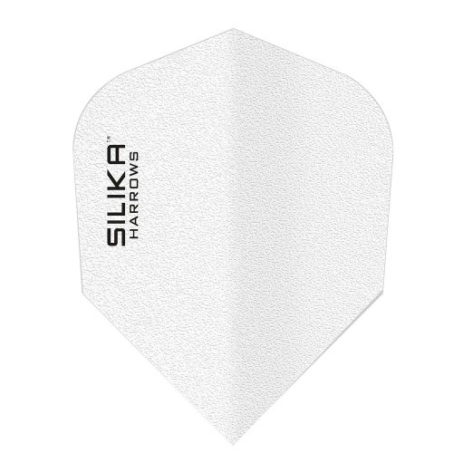 Fluturasi darts Harrows Silika Solid, alb, standard No6 100 microni
