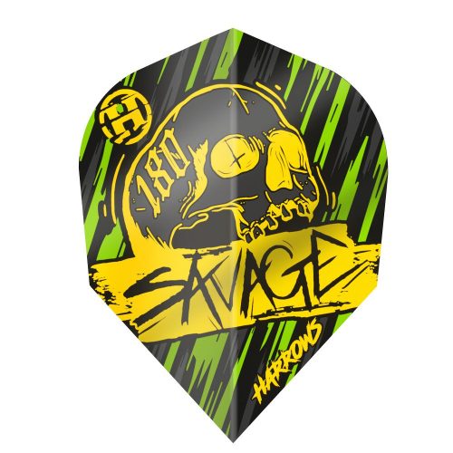 Fluturas Harrows Savage galben-verde