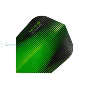 Fluturas darts Harrows Sonic negru/verde
